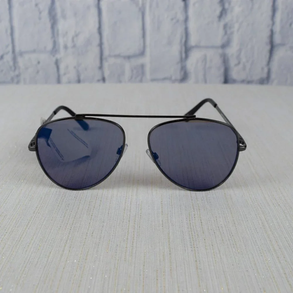NWT Lucky Brand Capitola Aviator Sunglasses Blue